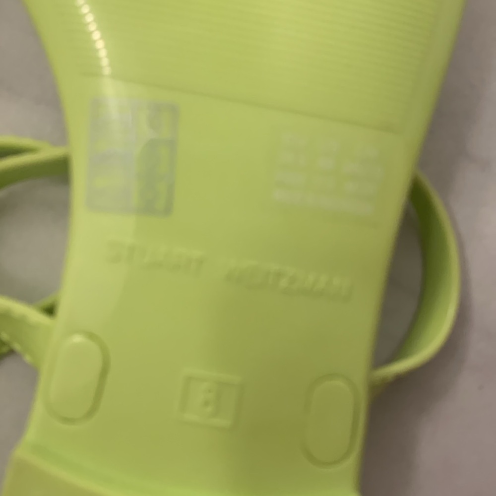 Stuart Weitzman neon green Jelly Sandals - Picture 5 of 7